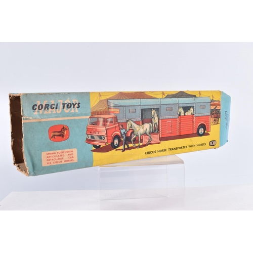 173 - TWO BOXED CORGI TOYS DIE-CAST VEHICLES, to include a Chippefields Circus Horse Transporter with Hors... 