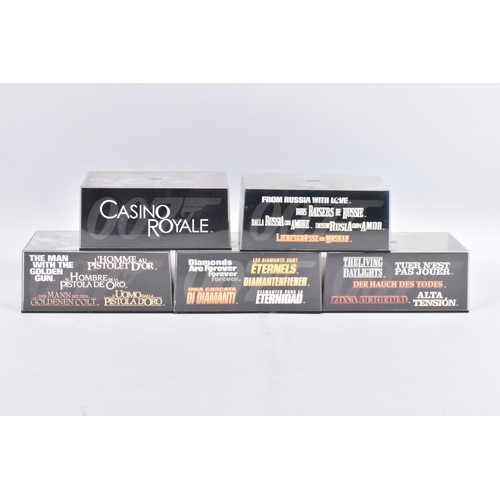 185 - A QUANTITY OF BOXED G.E. FABBRI JAMES BOND CAR COLLECTION MODELS, No's. 1 - 60 together with the rel... 