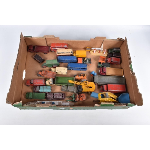 192 - A QUANTITY OF UNBOXED AND ASSORTED PLAYWORN MAINLY DINKY TOYS VEHICLES, to include Market Gardeners ... 