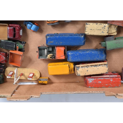 192 - A QUANTITY OF UNBOXED AND ASSORTED PLAYWORN MAINLY DINKY TOYS VEHICLES, to include Market Gardeners ... 