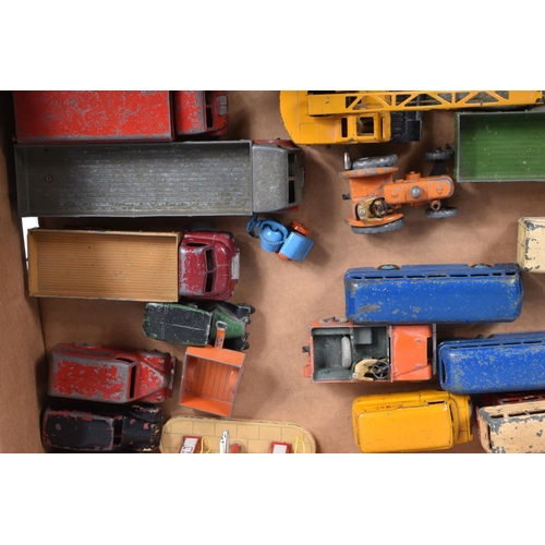 192 - A QUANTITY OF UNBOXED AND ASSORTED PLAYWORN MAINLY DINKY TOYS VEHICLES, to include Market Gardeners ... 