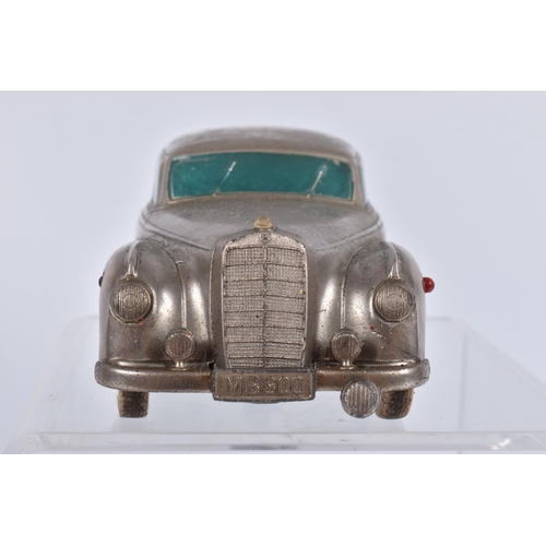 195 - AN UNBOXED PLAYWORN PRAMETA MERCEDES-BENZ 300 SALOON CAR, not tested, missing key, appears complete,... 