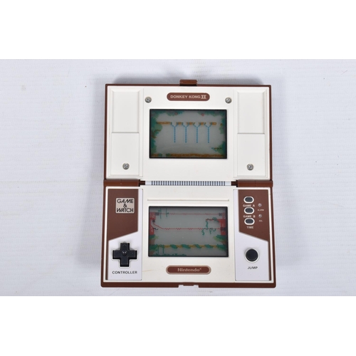 198 - TWO BOXED NINTENDO GAME & WATCH MULTI SCREEN GAMES, to include Donkey kong II, JR-55 1983 box is in ... 