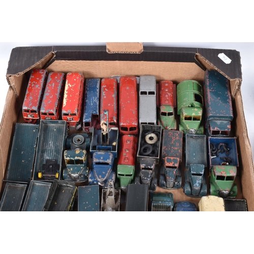 205 - A QUANTITY OF UNBOXED AND ASSORTED PLAYWORN DINKY TOYS DIECAST VEHICLES, vast majority have been rep... 