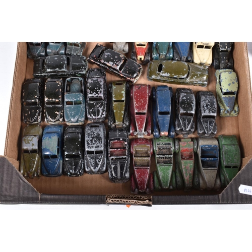 205 - A QUANTITY OF UNBOXED AND ASSORTED PLAYWORN DINKY TOYS DIECAST VEHICLES, vast majority have been rep... 