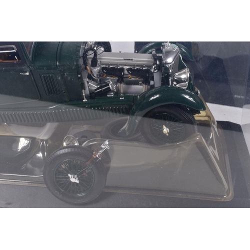 215 - A BOXED MINICHAMPS PAULS MODERN ART 1930 BENTLEY SPEED SIX - THE BLUE TRAIN CAR, 1/18 scale Bentley ... 