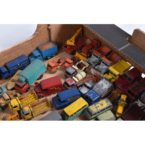 218 - A QUANTITY OF UNBOXED AND ASSORTED PLAYWORN MATCHBOX 1 - 75 DIECAST VEHICLES, mainly 1950's and 1960... 