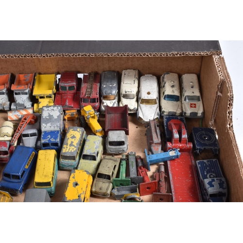 218 - A QUANTITY OF UNBOXED AND ASSORTED PLAYWORN MATCHBOX 1 - 75 DIECAST VEHICLES, mainly 1950's and 1960... 