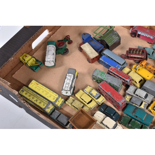 218 - A QUANTITY OF UNBOXED AND ASSORTED PLAYWORN MATCHBOX 1 - 75 DIECAST VEHICLES, mainly 1950's and 1960... 