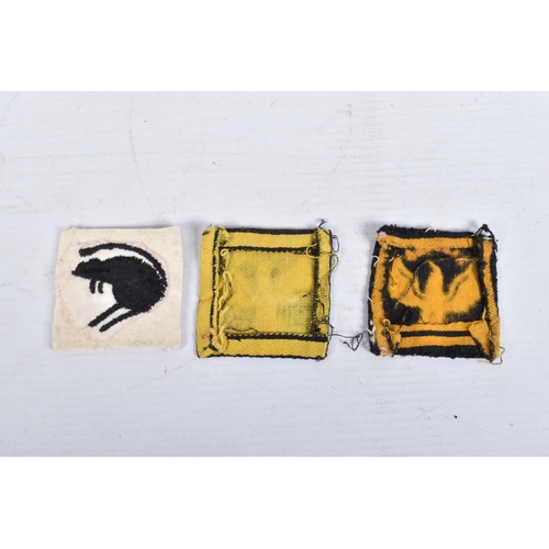 430 - A SELECTION OF WWII CLOTH INSIGNIA COLLECTED BY V.A.D NURSE JESS WINIFRED CAREY, in France and the U... 