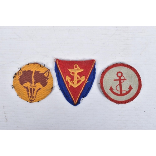 430 - A SELECTION OF WWII CLOTH INSIGNIA COLLECTED BY V.A.D NURSE JESS WINIFRED CAREY, in France and the U... 