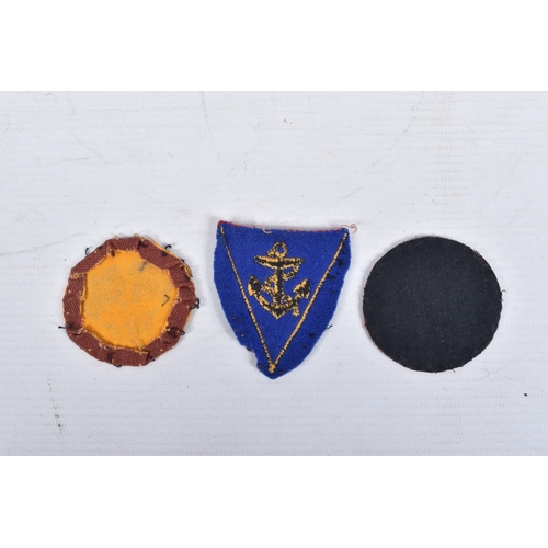 430 - A SELECTION OF WWII CLOTH INSIGNIA COLLECTED BY V.A.D NURSE JESS WINIFRED CAREY, in France and the U... 