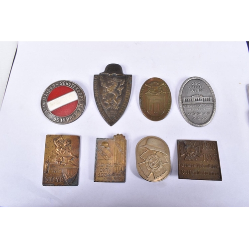 435 - A COLLECTION OF EIGHT BADGES, relating to Austria and Chancellor Dollfuss, the badges include one wi... 