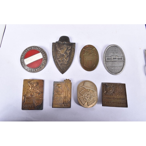 435 - A COLLECTION OF EIGHT BADGES, relating to Austria and Chancellor Dollfuss, the badges include one wi... 