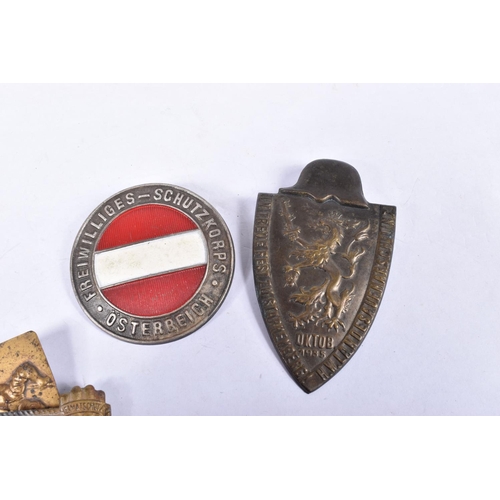 435 - A COLLECTION OF EIGHT BADGES, relating to Austria and Chancellor Dollfuss, the badges include one wi... 