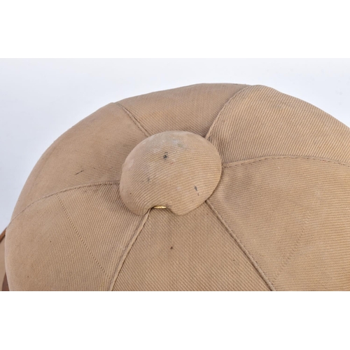 459 - A WWII ERA GERMAN AFRIKACORPS PITH HELMET WITH DECALS, this is the beige coloured tropical sun hat w... 