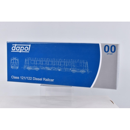 233 - A BOXED DAPOL OO GAUGE CLASS 121 DIESEL SINGLE RAILCAR, DMU 'Bubblecar' 12027 Bletchley TMD in Silve... 