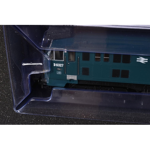 256 - A BOXED DAPOL OO GAUGE NORTH BRITISH CLASS 22 LOCOMOTIVE, D6327 in BR Blue with small yellow panels ... 