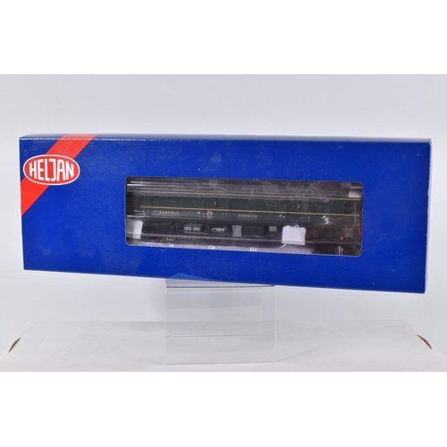 265 - A BOXED HELJAN RAILWAY MODEL OO GAUGE CLASS 128 DPU, 'Parcels Service' W55992 in green with yellow g... 