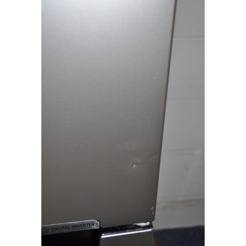 1077 - A SAMSUNG RB29FSRNDSA TALL FRIDGE FREEZER with stainless steel doors, width 59cm depth 65cm height 1... 