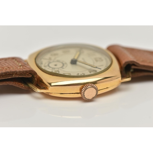 35 - A NOVORIS WRISTWATCH, the circular face with Arabic numerals, subsidiary dial, a gold filled rounded... 