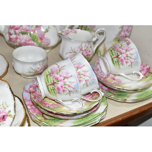 340 - ROYAL ALBERT BLOSSOM TIME PART TEA SET AND OTHER TEA WARES, the 'Blossom Time' set comprising a tea ... 