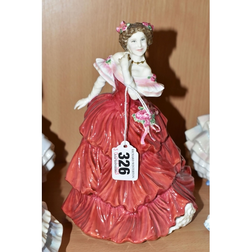 326 - FIVE ROYAL DOULTON LADY FIGURES, comprising 'Joy' HN4054, 'Susan' HN3050, 'Alice' HN3368, 'Hannah' H... 