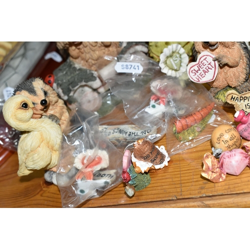 332 - A COLLECTION OF 'HEDGIES' HEDGEHOG RESIN FIGURES, in varying sizes, the largest 'Edward', height 25c... 