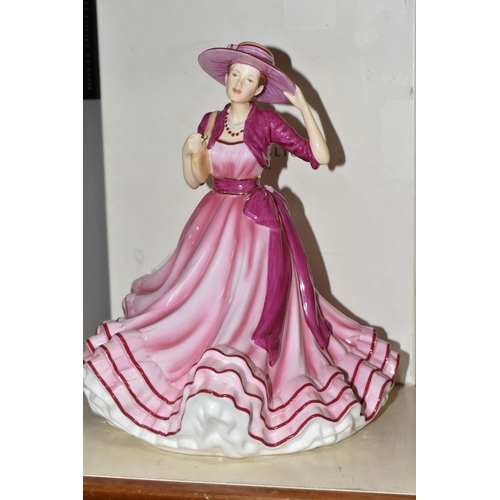 336 - SIX BOXED ROYAL DOULTON LADY FIGURES, comprising 'Kate' HN5527, 'Christmas Day 2007' HN4911, petite ... 