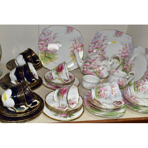 340 - ROYAL ALBERT BLOSSOM TIME PART TEA SET AND OTHER TEA WARES, the 'Blossom Time' set comprising a tea ... 