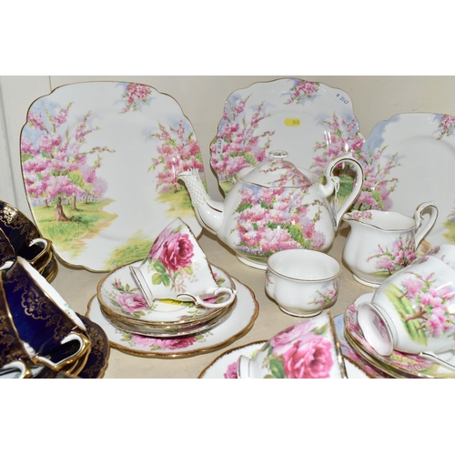 340 - ROYAL ALBERT BLOSSOM TIME PART TEA SET AND OTHER TEA WARES, the 'Blossom Time' set comprising a tea ... 