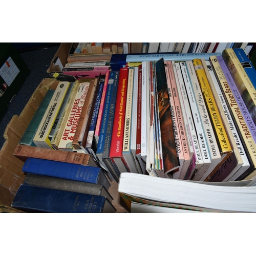 351 - FIVE BOXES OF BOOKS, approximately one hundred titles in hardback and paperback formats, to include ... 