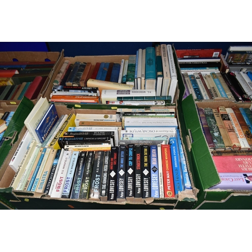 359 - SIX BOXES OF BOOKS, approximately one hundred and sixty to one hundred and eighty titles, to include... 