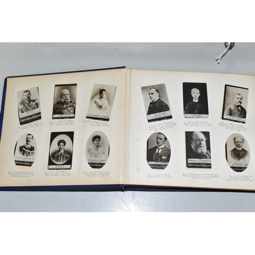 401 - AN OGDEN'S NEW CENTURY PHOTOGRAPH ALBUM containing 199 Ogden's Guinea Gold Cigarette Cards featuring... 