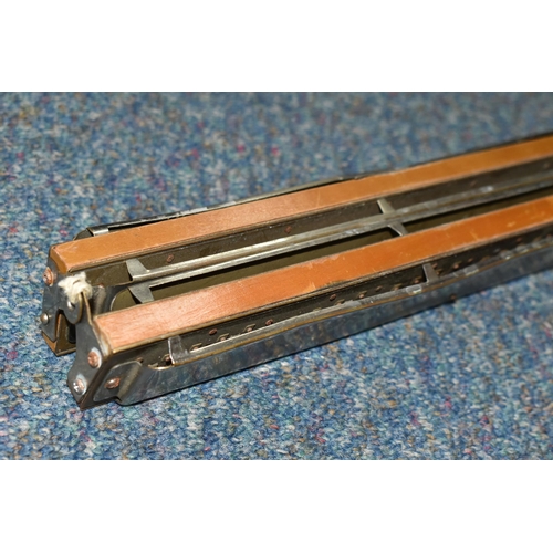 408 - A LONG DOUBLE HARMONICA, German made M. Hohner, length 59cm (1) (Condition Report: missing a few nut... 