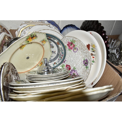 428 - SIX BOXES AND LOOSE SUNDRY ITEMS ETC, to include plated wares, boxed flatware, advertising wares inc... 