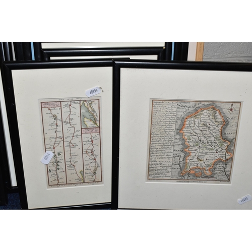 445 - A SELECTION OF ANTIQUE MAPS OF STAFFORD AND STAFFORDSHIRE ETC, to include Pieter Van Den Keere - Sta... 