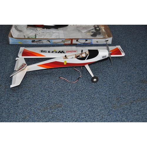 852 - A RIPMAX MINI WOT 4 Mk2 MODEL PLANE with 26in wingspan, motor,  original box and spares (no battery)