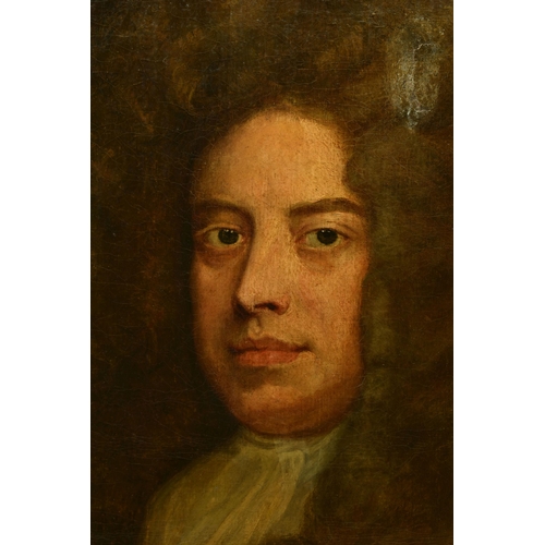 850 - AFTER GODFREY KNELLER (1646-1723) 'LORD CHANCELLOR SOMERS', an 18th Century  half-length portrait of... 