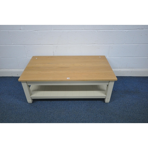 1250 - A NEPTUNE CHICHESTER PARTIALLY PAINTED COFFEE TABLE, length 120cm x depth 66cm x height 46cm (condit... 