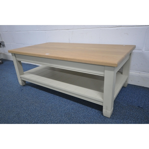 1250 - A NEPTUNE CHICHESTER PARTIALLY PAINTED COFFEE TABLE, length 120cm x depth 66cm x height 46cm (condit... 