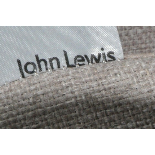 1317 - A JOHN LEWIS OATMEAL UPHOLSTERED TWO SEATER SOFA BED, length 175cm x depth 92cm x height 69cm (condi... 