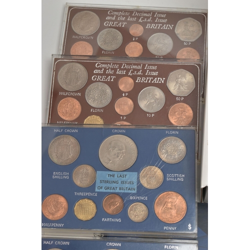 173 - A SELECTION OF COIN COLLECTIONS, COMMEMORATIVE COINS, RAF GOLD PLATED INGOTS, to include 'The Platin... 