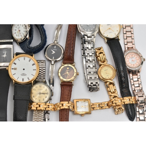 200 - A BAG OF ASSORTED WRISTWATCHES, mainly womens watches, names to include 'Reflex, Sekonda, Lorus, Cit... 