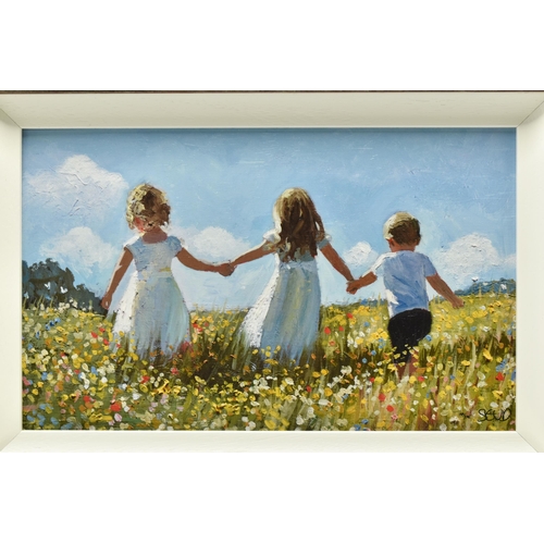 301 - SHERREE VALENTINE DAINES (BRITISH 1959) 'FRIENDSHIP IN THE MEADOW', a signed limited edition print o... 