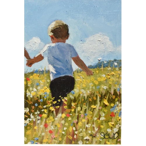 301 - SHERREE VALENTINE DAINES (BRITISH 1959) 'FRIENDSHIP IN THE MEADOW', a signed limited edition print o... 