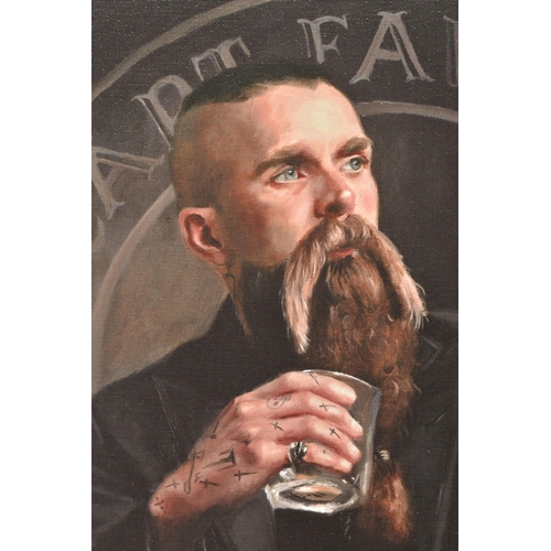 303 - VINCENT KAMP (BRITISH CONTEMPORARY) 'CAPTAIN FAWCETT', a signed limited edition print on board depic... 