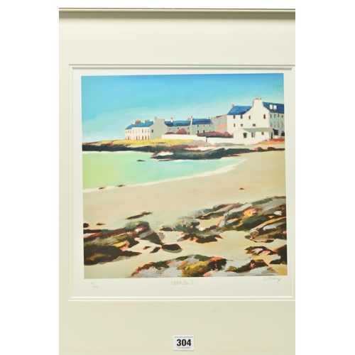 304 - WILL KEMP (BRITISH 1977) 'WESTERN BAY II', a signed limited edition print depicting a coastal landsc... 