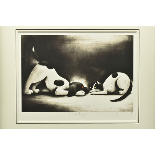 307 - DOUG HYDE (BRITISH 1972) 'CLOSE TO YOU', a signed limited edition print depicting a cat and a dog no... 