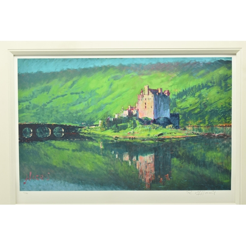 312 - ROLF HARRIS (AUSTRALIA 1930) 'REFLECTION, EILEAN DONAN CASTLE' a signed limited edition print 111/19... 